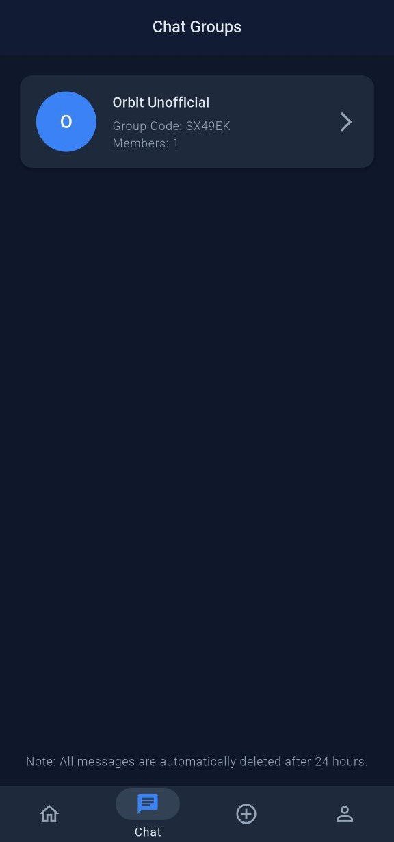 Group Discovery screen